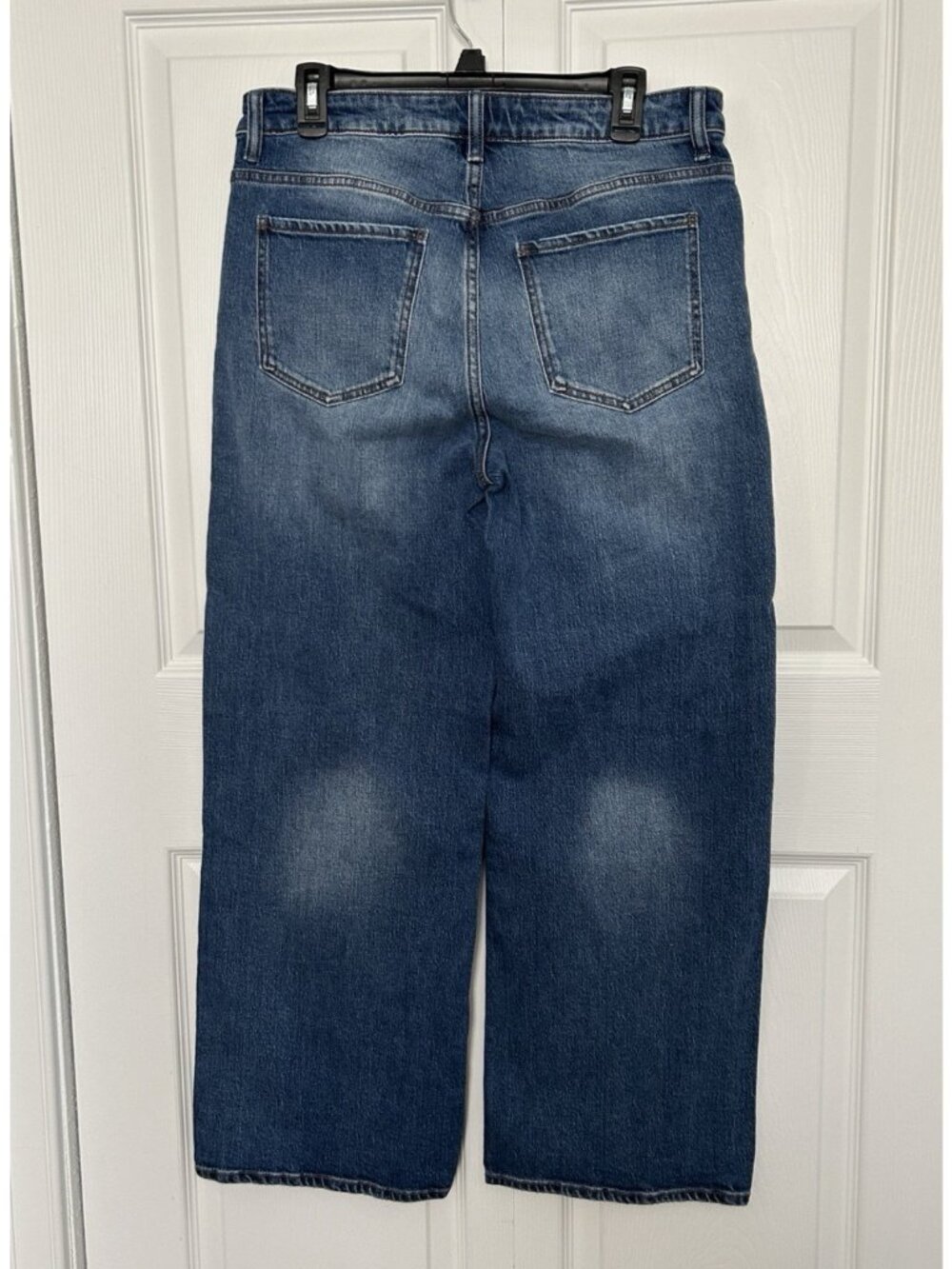 Quince Bella Stretch Relaxed Straight Jeans Denim Atlantic Blue Size 32/30 - Picture 16 of 16